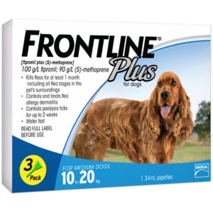 Thuốc nhỏ gáy trị ve rận cho chó 10-20kg MERIAL Frontline Plus