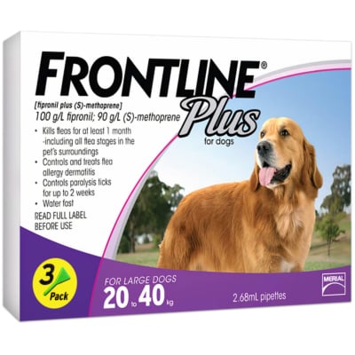 Thuốc nhỏ gáy trị ve rận cho chó 20-40kg MERIAL Frontline Plus