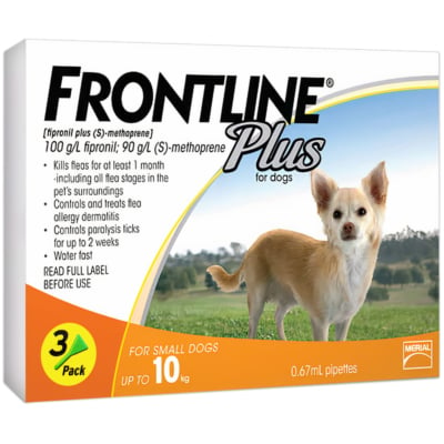 Thuốc nhỏ gáy trị ve rận cho chó dưới 10kg MERIAL Frontline Plus