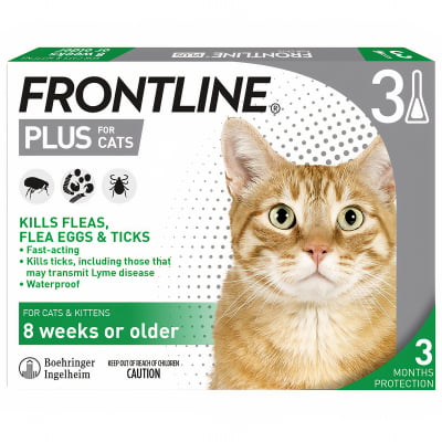 Thuốc nhỏ gáy trị ve rận cho mèo MERIAL Frontline Plus