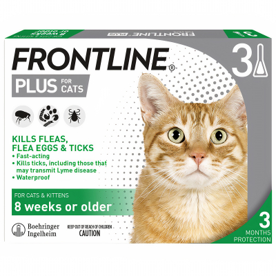 Thuốc nhỏ gáy trị ve rận cho mèo MERIAL Frontline Plus 3 Thuốc nhỏ gáy trị ve rận cho mèo MERIAL Frontline Plus