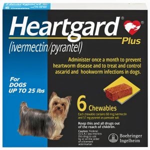 Thuốc tẩy giun tim cho chó bé MERIAL Heartgard Plus Small