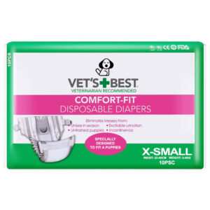 Tã bỉm cho chó mèo cái 2 – 4kg VET'S BEST Disposable Diapers XSmall