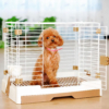 Chuồng chó mèo bằng sắt sàn nhựa AUPET Dog Cage 10 Chuồng chó mèo bằng sắt sàn nhựa AUPET Dog Cage