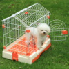 Chuồng chó mèo bằng sắt mái chóp AUPET Conical Dog Cage 10 Chuồng chó mèo bằng sắt mái chóp AUPET Dog Cage