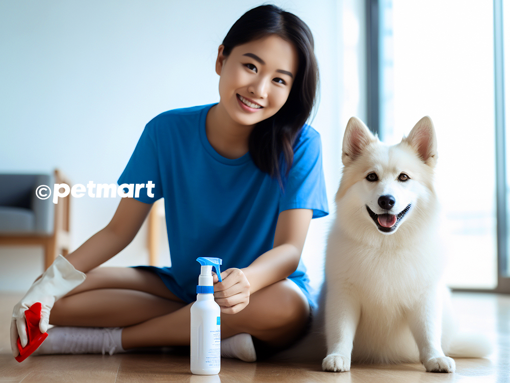 Cách sử dụng chai xịt đi vệ sinh cho chó hiệu quả