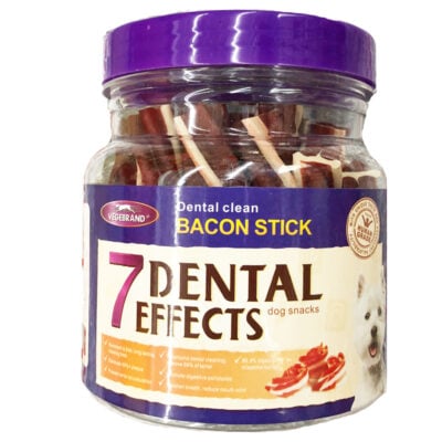 Xương cho chó vị thịt hun khói VEGEBRAND 7 Dental Effects Delicious Bacon Slice