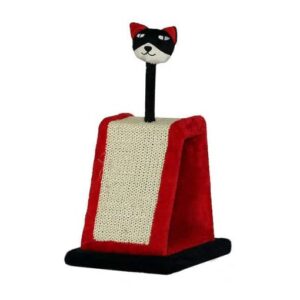 Trụ cào móng cho mèo màu đỏ đen QQ60137