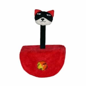 Trụ cào móng cho mèo màu đỏ đen QQ60077