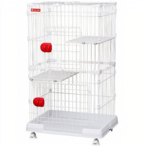 Chuồng mèo 2 tầng nan sắt đế nhựa IRIS OHYAMA PMCC-115 4 Chuồng mèo 2 tầng nan sắt đế nhựa IRIS PMCC-115