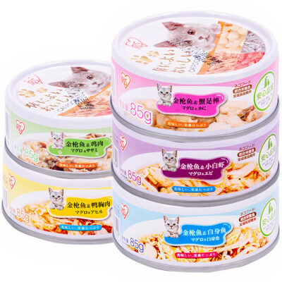 Pate cho mèo vị cá ngừ trộn cá tuyết trắng IRIS Tuna White Fish 6 Pate cho mèo 5 vị cá ngừ trộn IRIS