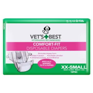 Tã bỉm cho chó mèo cái 1 – 3kg VET'S BEST Disposable Diapers XXSmall