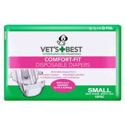 Tã bỉm cho chó mèo cái 4-8kg VET'S BEST Disposable Diapers Small