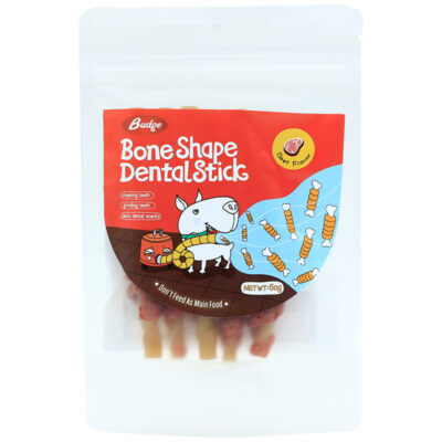 Xương cho chó gặm vị thịt bò BUDGE Bone Shape Dental Stick Beef Flavor