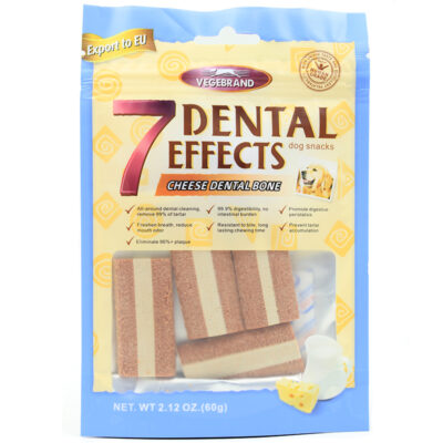 Xương gặm sạch răng cho chó vị bò phô mai VEGEBRAND 7 Dental Effects Cheese Beef Bone