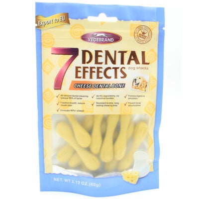 Xương gặm sạch răng cho chó vị phô mai VEGEBRAND 7 Dental Effects Cheese Bone