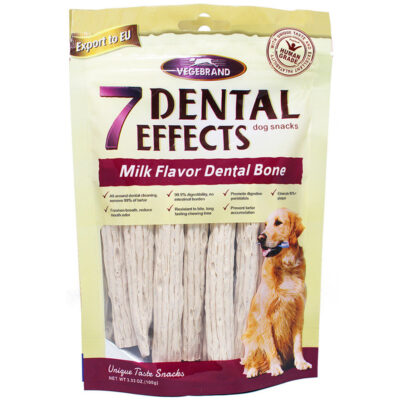 Xương gặm sạch răng cho chó vị sữa tươi VEGEBRAND 7 Dental Effects Milk Flavor Dental Bone