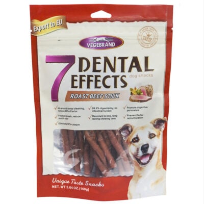 Xương gặm sạch răng cho chó vị thịt bò VEGEBRAND 7 Dental Effects Roast Beef Stick