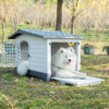 Nhà cho chó bằng nhựa có hiên XINDING Pet House 424