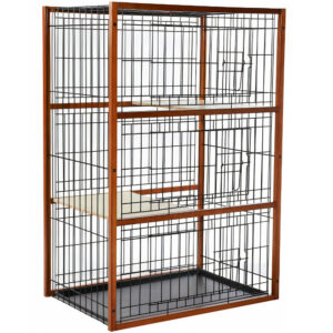 Chuồng gỗ cho mèo 3 tầng sàn nhựa RICHELL RC20