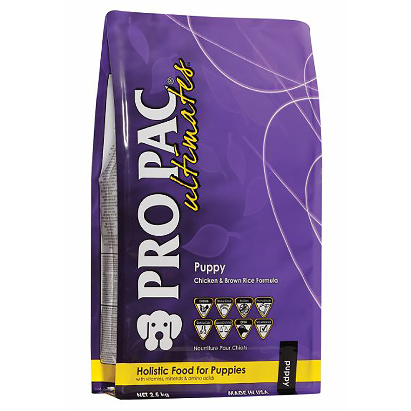 Thức ăn cho chó con PRO PAC ULTIMATES Puppy Chicken & Brown Rice Formula 8 Thức ăn cho chó con Pro Pac Ultimates Puppy Chicken & Brown Rice Formula 2.5kg