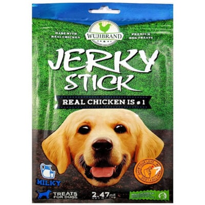 Bánh thưởng cho chó dạng que vị sữa WUJI Jerky Stick Milk Flavor