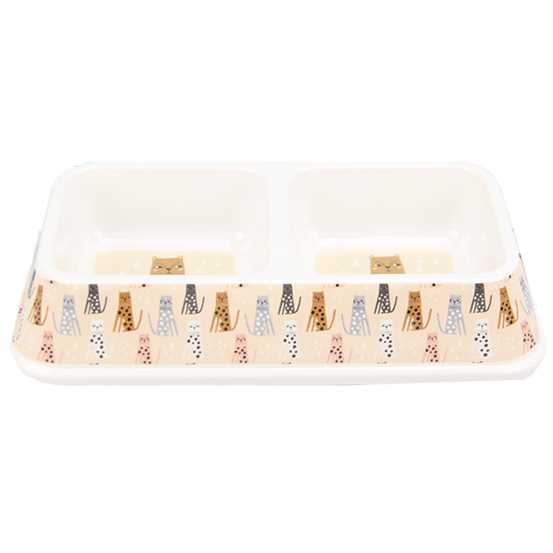 Bát ăn đôi cho chó mèo bằng nhựa BOBO Plastic Bowl 3029 3 Bát ăn đôi cho chó mèo bằng nhựa BOBO Plastic Bowl 3029