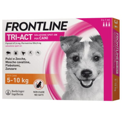 ThuốThuốc trị ve rận cho chó từ 5 đến 10kg MERIAL Frontline Tri-actc trị ve rận cho chó từ 5 đến 10kg MERIAL Frontline Tri-act