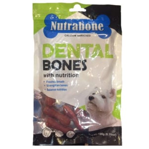 Xương cho chó gặm sạch răng vị thịt bò NUTRABONE Beef Dental Bone