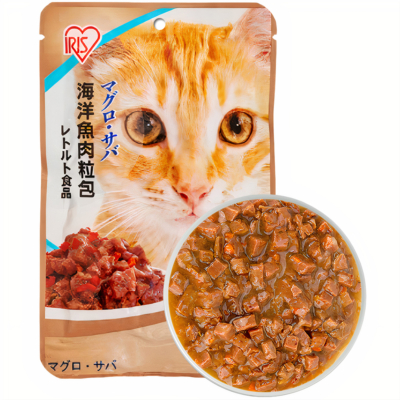 Pate cho mèo vị cá ngừ và cá chub IRIS OHYAMA Tuna Chub 4 Pate cho mèo vị cá ngừ và cá chub IRIS OHYAMA Tuna Chub