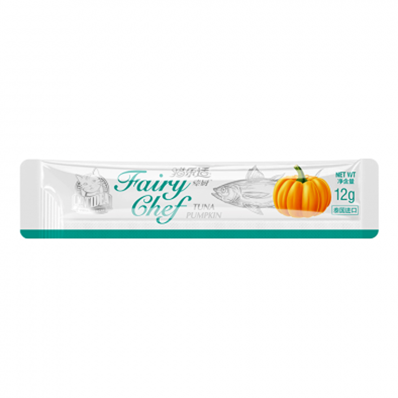 Súp thưởng cho mèo vị cá ngừ sốt bí ngô CATIDEA Fairy Chef Sachet Tuna & Pumpkin 2 Súp thưởng cho mèo vị cá ngừ sốt bí ngô CATIDEA Fairy Chef Sachet Tuna & Pumpkin
