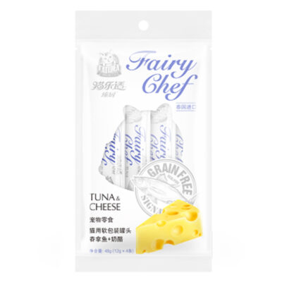 Súp thưởng cho mèo vị cá ngừ sốt phô mai CATIDEA Fairy Chef Sachet Tuna & Chesse 3 Súp thưởng cho mèo vị cá ngừ sốt phô mai CATIDEA Fairy Chef Sachet Tuna & Chesse