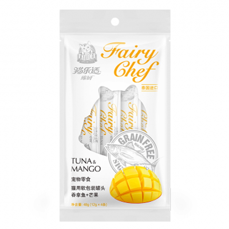 Súp thưởng cho mèo vị cá ngừ sốt xoài CATIDEA Fairy Chef Sachet Tuna & Mango 9 Súp thưởng cho mèo vị cá ngừ sốt xoài CATIDEA Fairy Chef Sachet Tuna & Mango