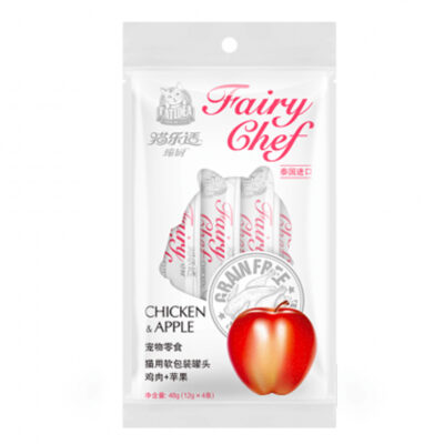 Súp thưởng cho mèo vị thịt gà sốt táo CATIDEA Fairy Chef Sachet Chicken & Apple