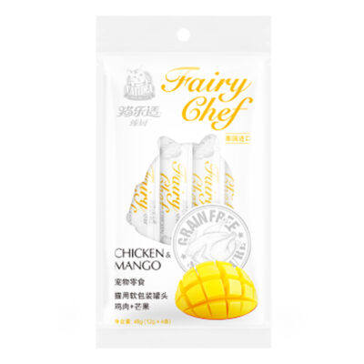 Súp thưởng cho mèo vị thịt gà sốt xoài CATIDEA Fairy Chef Sachet Chicken & Mango