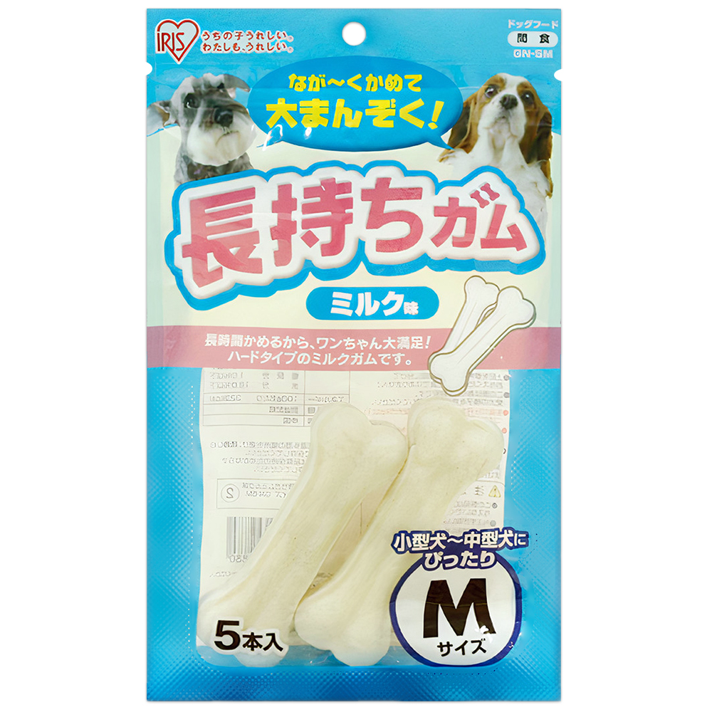 Xương canxi da bò cho chó vị sữa IRIS OHYAMA GN5M 8 Xương canxi da bò cho chó vị sữa IRIS OHYAMA GN5M