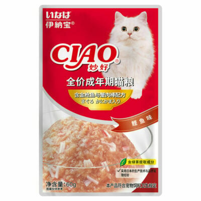 Pate cho mèo CIAO Tuna & Crab Sticks vị cá ngừ và thanh cua