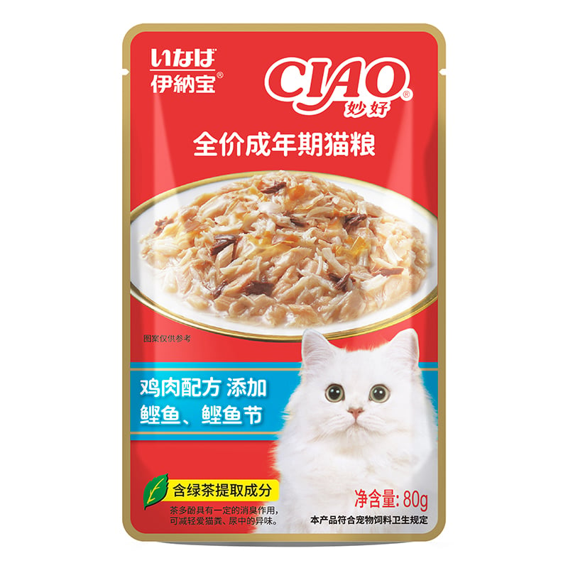 Pate Gói Cho Mèo Ciao Vị Cá Bào Nhật Và Thịt Gà | Pet Mart