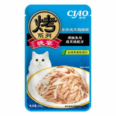 Sốt pate cho mèo CIAO vị cá ngừ nướng và sò điệp