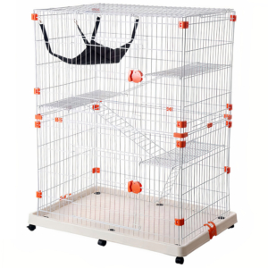Chuồng mèo 2 tầng nan sắt AUPET 2-Layer Cat Cage