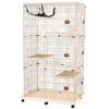 Chuồng mèo 3 tầng nan sắt AUPET Deluxe 3-Layer Cage