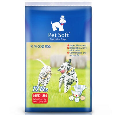 Tã bỉm cho chó mèo cái Pet Soft Disposable Diapers Medium 6-11kg