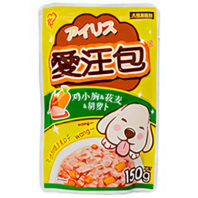 Pate cho chó trộn vị IRIS OHYAMA Aiwang Chicken Carrot Oat 4 Pate cho chó trộn vị IRIS OHYAMA Aiwang Chicken Carrot Oat