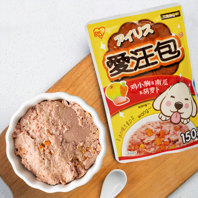 Pate cho chó trộn vị IRIS OHYAMA Aiwang Chicken Pumpkin Carrot 5 Pate cho chó trộn vị IRIS Aiwang
