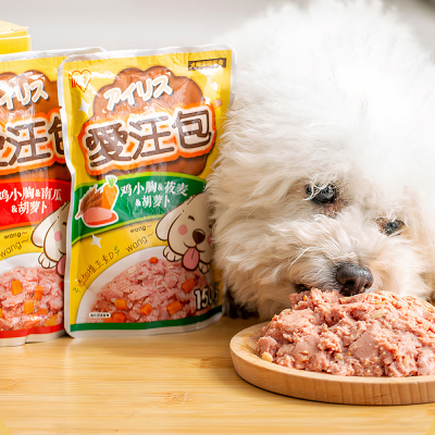 Pate cho chó trộn vị IRIS OHYAMA Aiwang Chicken Pumpkin Carrot 6 Pate cho chó trộn vị IRIS Aiwang