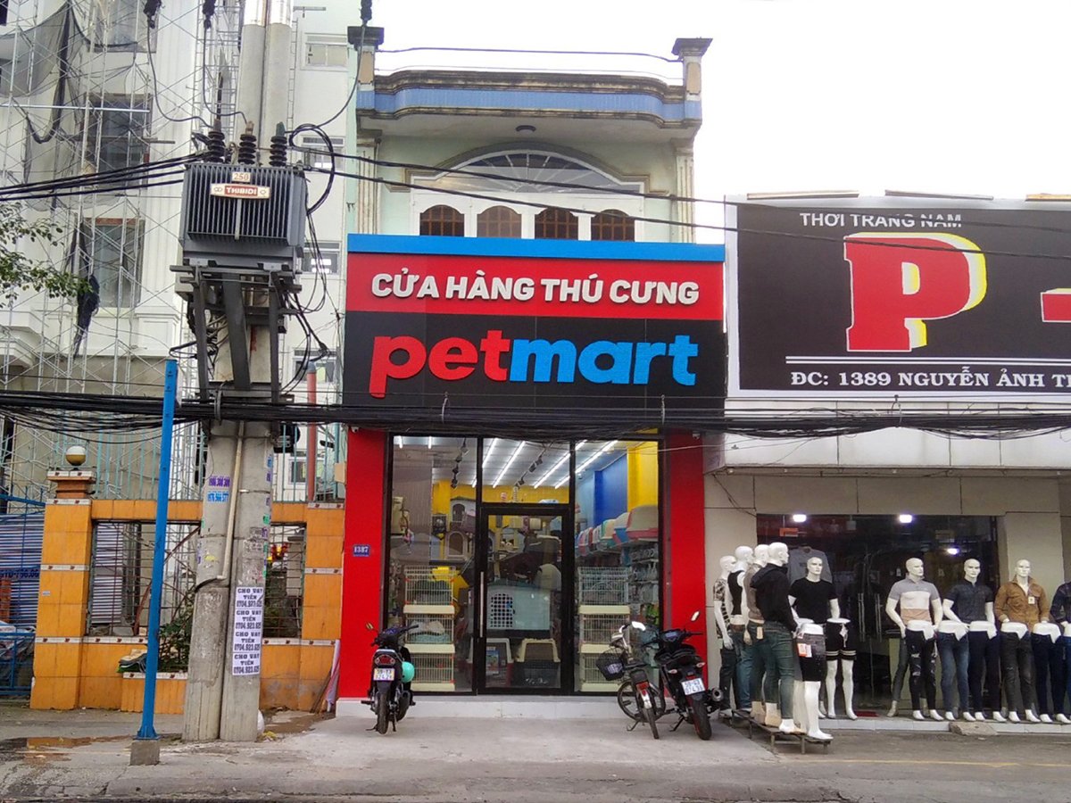 Cửa hàng thú cưng đồ dùng, thức ăn, dịch vụ tắm cắt tỉa lông chó mèo Pet Mart - Số 1387 Nguyễn Ảnh Thủ, Quận 12, TP.HCM