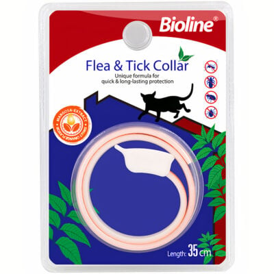 Vòng cổ trị ve rận cho mèo BIOLINE Flea Tick Collar Orange Flavor