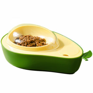 Bát ăn cho chó mèo hình quả bơ có nắp đậy PAW Avocado Pet Food Bowl