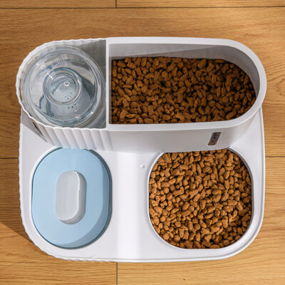 Bộ bát ăn bình nước tự động cho chó mèo PAW Opaque Food Water Feeder