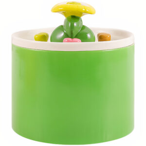 Máy lọc nước cho mèo tự động PAW Ceramic Green Flowers
